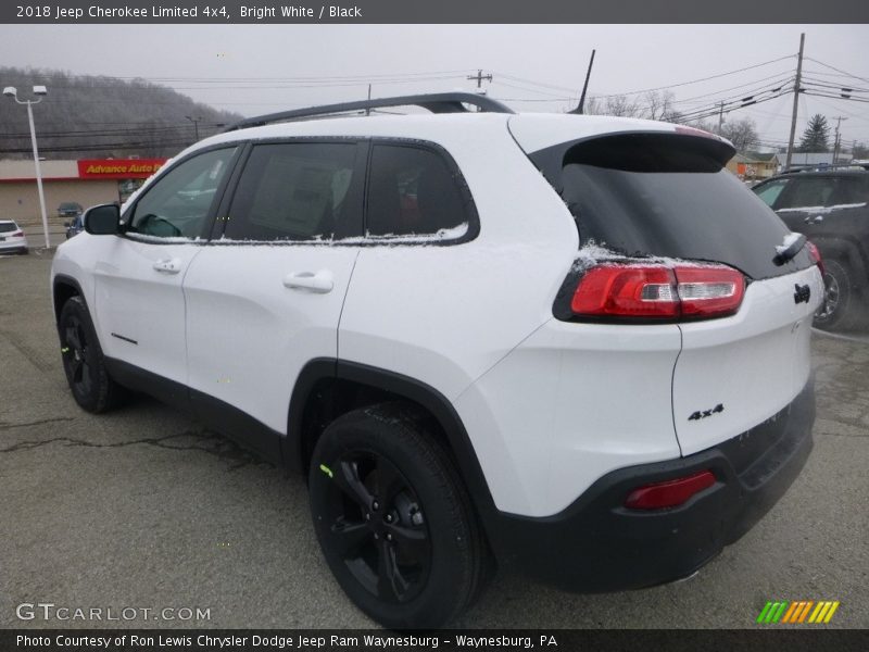 Bright White / Black 2018 Jeep Cherokee Limited 4x4