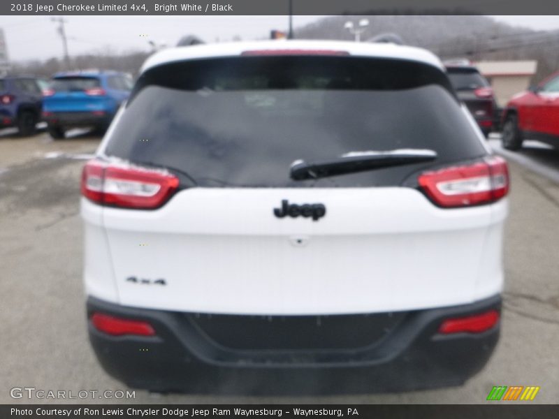 Bright White / Black 2018 Jeep Cherokee Limited 4x4