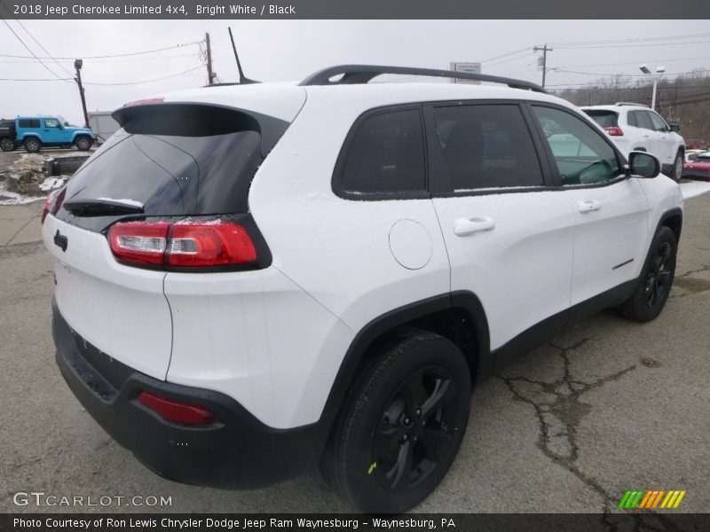 Bright White / Black 2018 Jeep Cherokee Limited 4x4