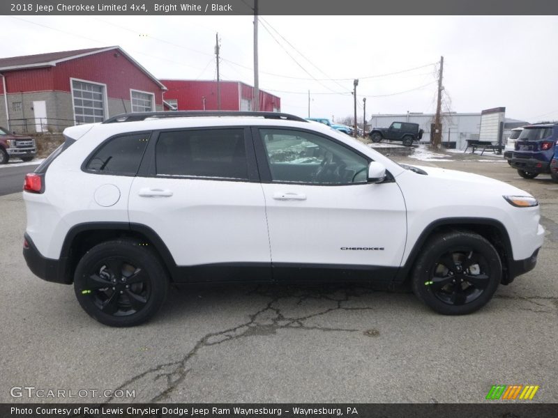 Bright White / Black 2018 Jeep Cherokee Limited 4x4