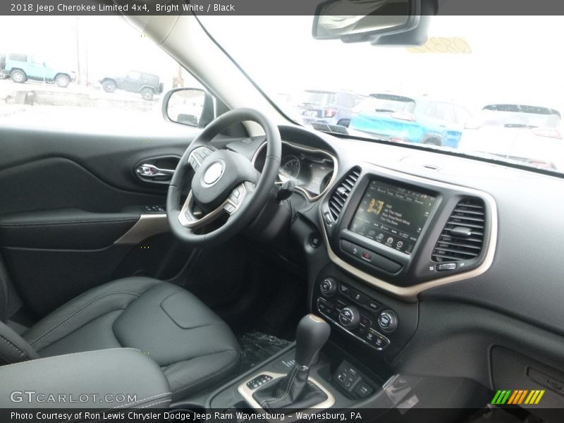 Bright White / Black 2018 Jeep Cherokee Limited 4x4