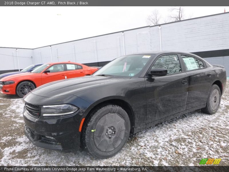 Pitch Black / Black 2018 Dodge Charger GT AWD