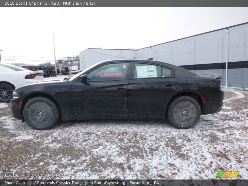 Pitch Black / Black 2018 Dodge Charger GT AWD