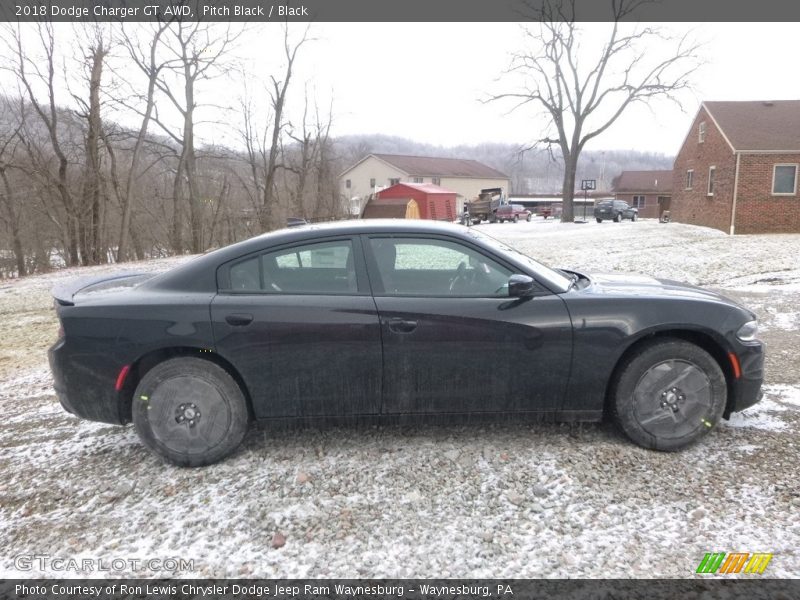 Pitch Black / Black 2018 Dodge Charger GT AWD