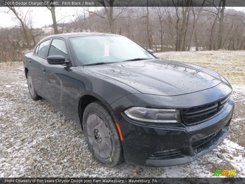 Pitch Black / Black 2018 Dodge Charger GT AWD