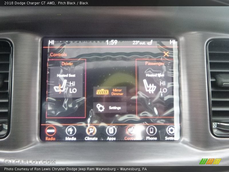 Pitch Black / Black 2018 Dodge Charger GT AWD