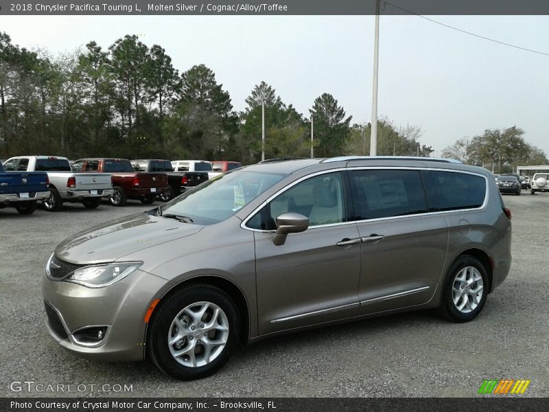 Molten Silver / Cognac/Alloy/Toffee 2018 Chrysler Pacifica Touring L