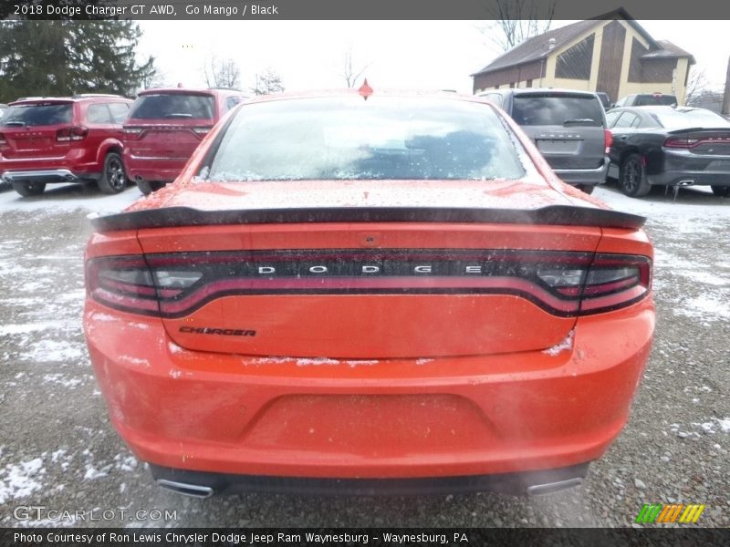 Go Mango / Black 2018 Dodge Charger GT AWD