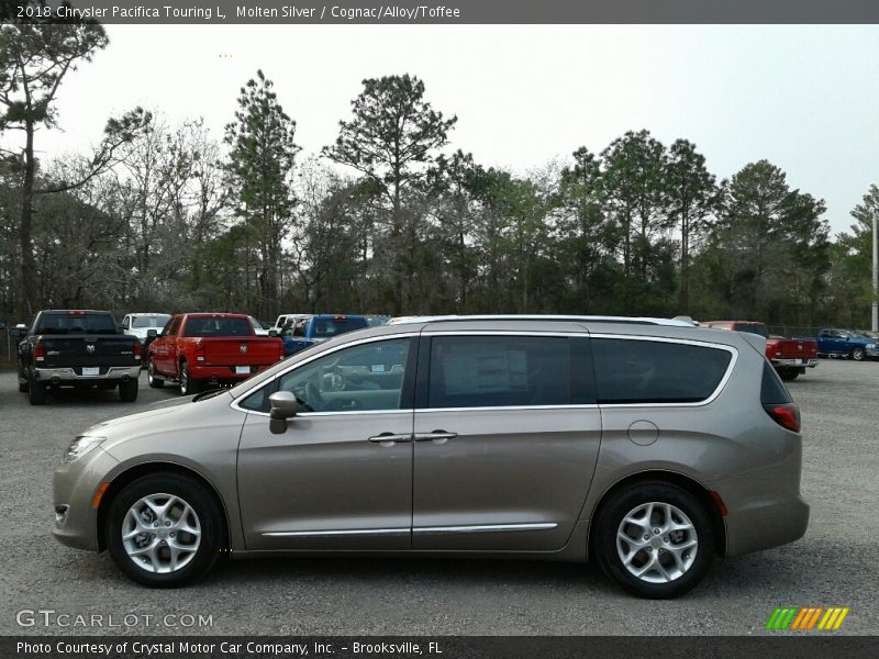 Molten Silver / Cognac/Alloy/Toffee 2018 Chrysler Pacifica Touring L
