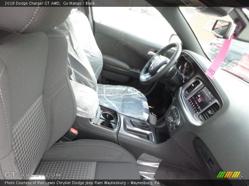 Go Mango / Black 2018 Dodge Charger GT AWD