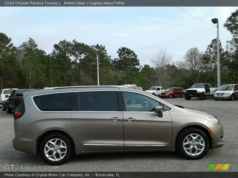 Molten Silver / Cognac/Alloy/Toffee 2018 Chrysler Pacifica Touring L