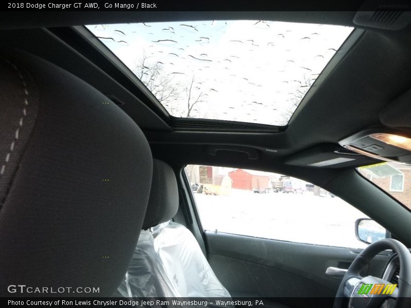 Go Mango / Black 2018 Dodge Charger GT AWD