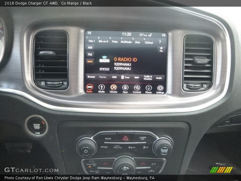 Go Mango / Black 2018 Dodge Charger GT AWD