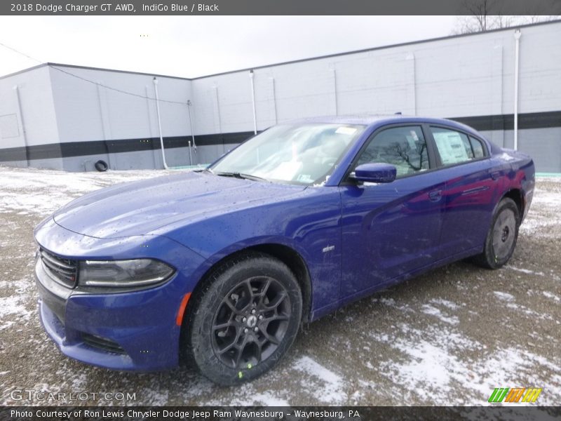 IndiGo Blue / Black 2018 Dodge Charger GT AWD