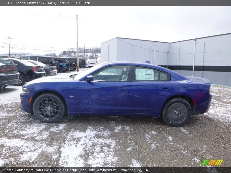 IndiGo Blue / Black 2018 Dodge Charger GT AWD