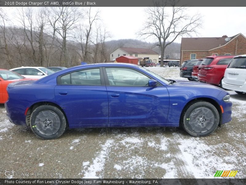 IndiGo Blue / Black 2018 Dodge Charger GT AWD