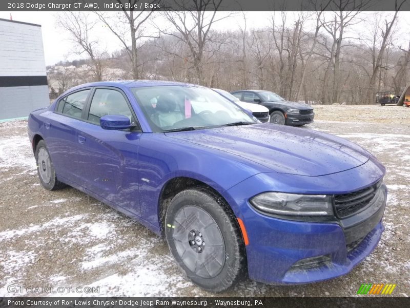 IndiGo Blue / Black 2018 Dodge Charger GT AWD