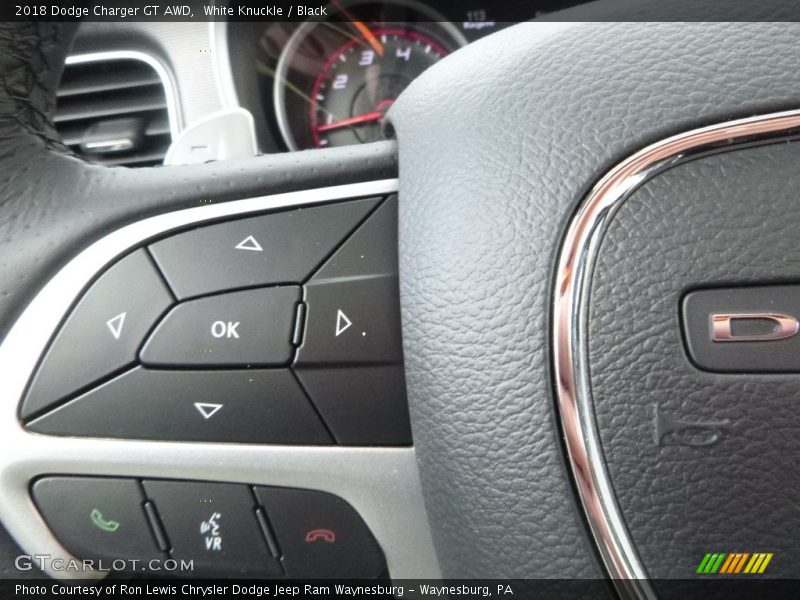 White Knuckle / Black 2018 Dodge Charger GT AWD