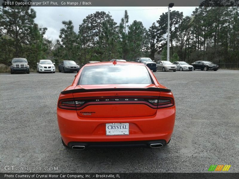 Go Mango / Black 2018 Dodge Charger SXT Plus