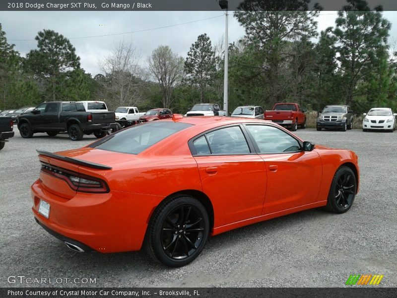 Go Mango / Black 2018 Dodge Charger SXT Plus