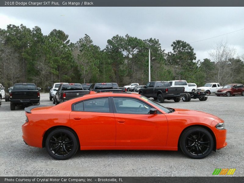 Go Mango / Black 2018 Dodge Charger SXT Plus