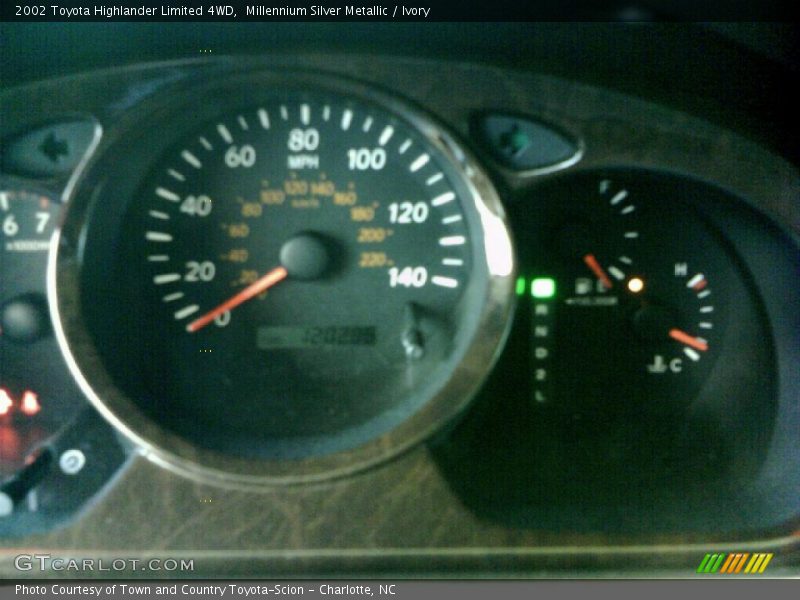 Millennium Silver Metallic / Ivory 2002 Toyota Highlander Limited 4WD