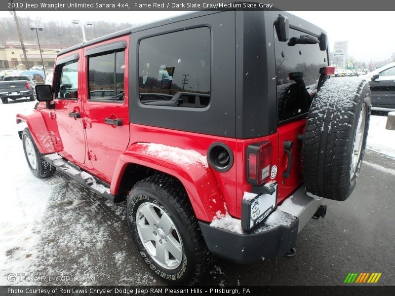 Flame Red / Dark Slate Gray/Medium Slate Gray 2010 Jeep Wrangler Unlimited Sahara 4x4