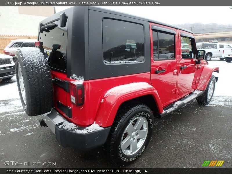 Flame Red / Dark Slate Gray/Medium Slate Gray 2010 Jeep Wrangler Unlimited Sahara 4x4