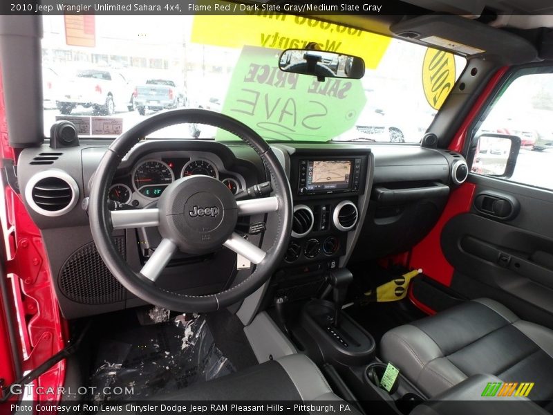 Flame Red / Dark Slate Gray/Medium Slate Gray 2010 Jeep Wrangler Unlimited Sahara 4x4