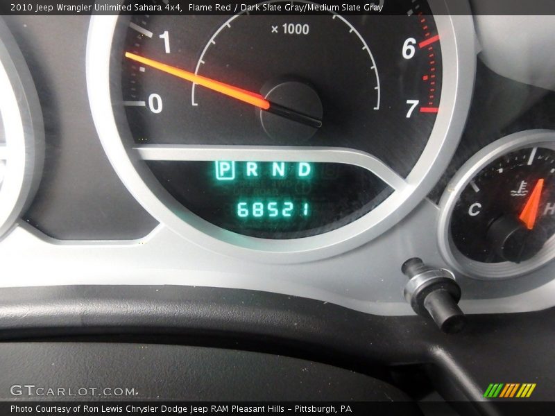 Flame Red / Dark Slate Gray/Medium Slate Gray 2010 Jeep Wrangler Unlimited Sahara 4x4