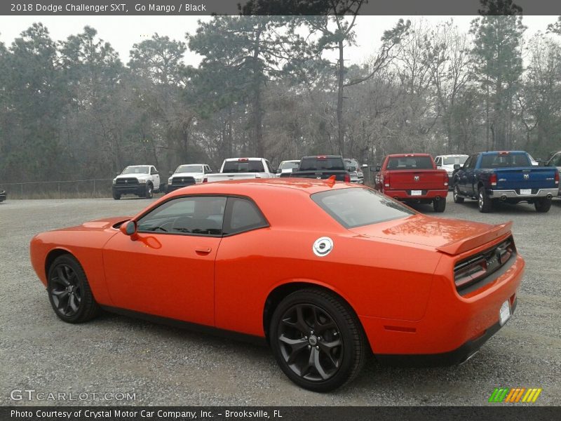 Go Mango / Black 2018 Dodge Challenger SXT