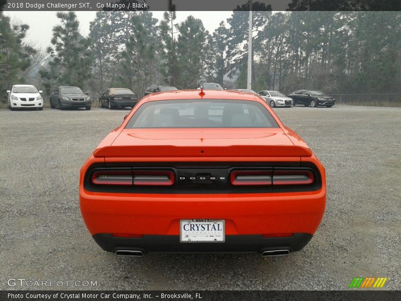 Go Mango / Black 2018 Dodge Challenger SXT