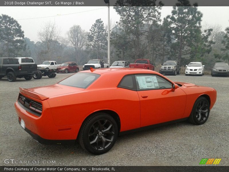 Go Mango / Black 2018 Dodge Challenger SXT