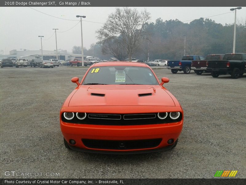 Go Mango / Black 2018 Dodge Challenger SXT