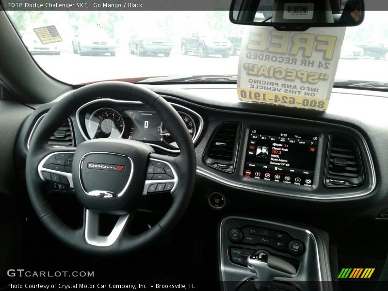 Go Mango / Black 2018 Dodge Challenger SXT