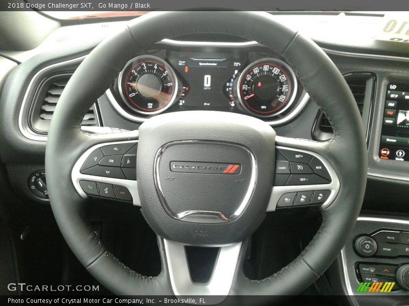 Go Mango / Black 2018 Dodge Challenger SXT