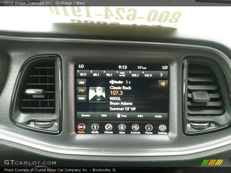 Go Mango / Black 2018 Dodge Challenger SXT
