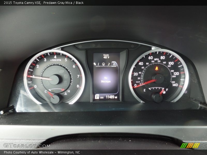 Predawn Gray Mica / Black 2015 Toyota Camry XSE