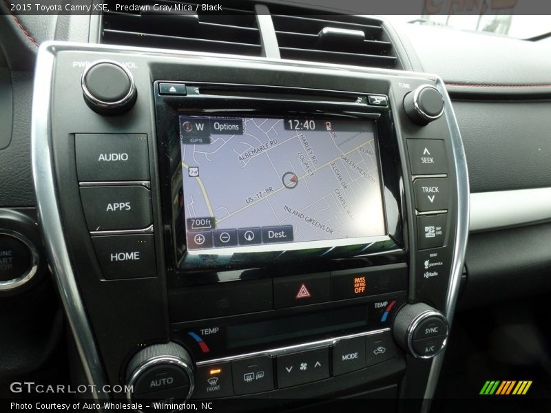 Predawn Gray Mica / Black 2015 Toyota Camry XSE