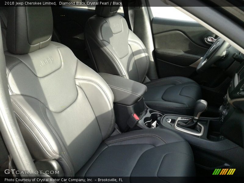 Diamond Black Crystal Pearl / Black 2018 Jeep Cherokee Limited