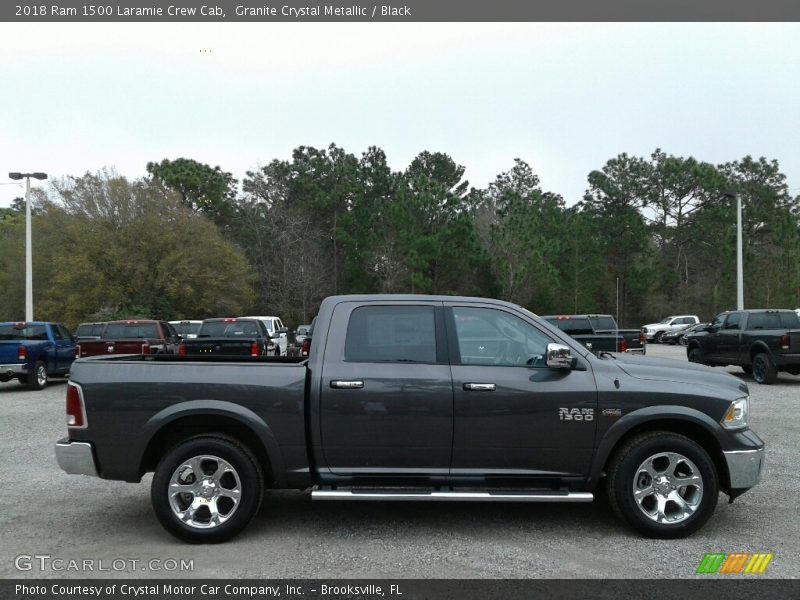 Granite Crystal Metallic / Black 2018 Ram 1500 Laramie Crew Cab
