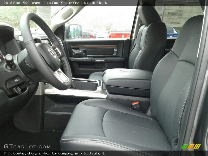 Granite Crystal Metallic / Black 2018 Ram 1500 Laramie Crew Cab