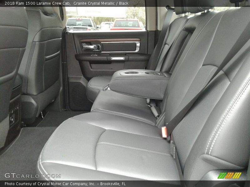 Granite Crystal Metallic / Black 2018 Ram 1500 Laramie Crew Cab