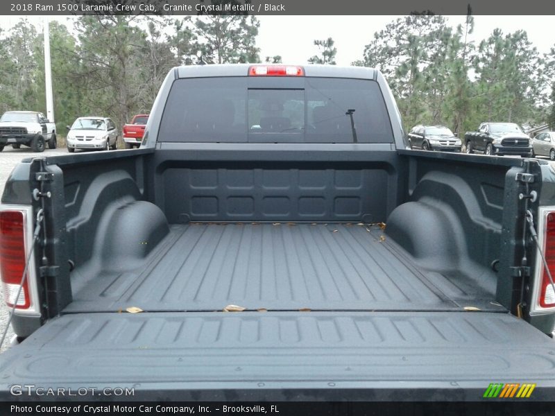Granite Crystal Metallic / Black 2018 Ram 1500 Laramie Crew Cab