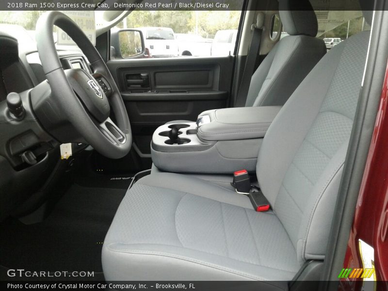 Delmonico Red Pearl / Black/Diesel Gray 2018 Ram 1500 Express Crew Cab