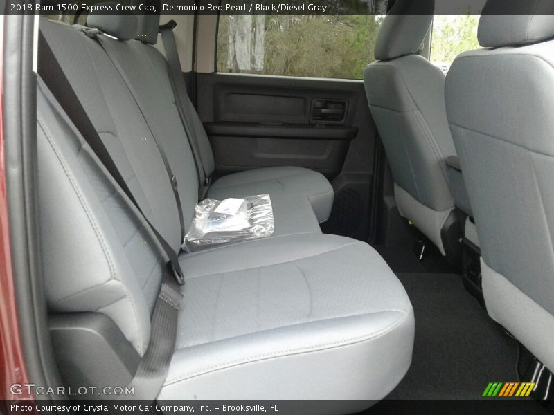 Delmonico Red Pearl / Black/Diesel Gray 2018 Ram 1500 Express Crew Cab