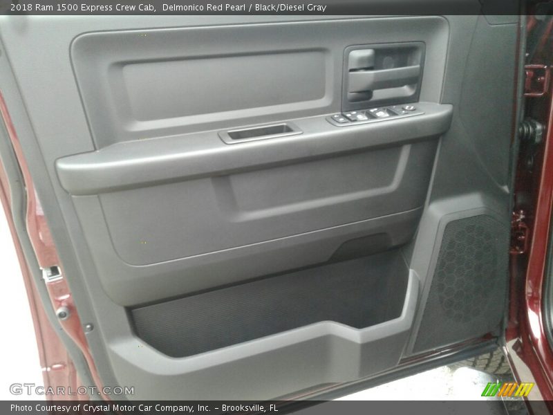 Delmonico Red Pearl / Black/Diesel Gray 2018 Ram 1500 Express Crew Cab