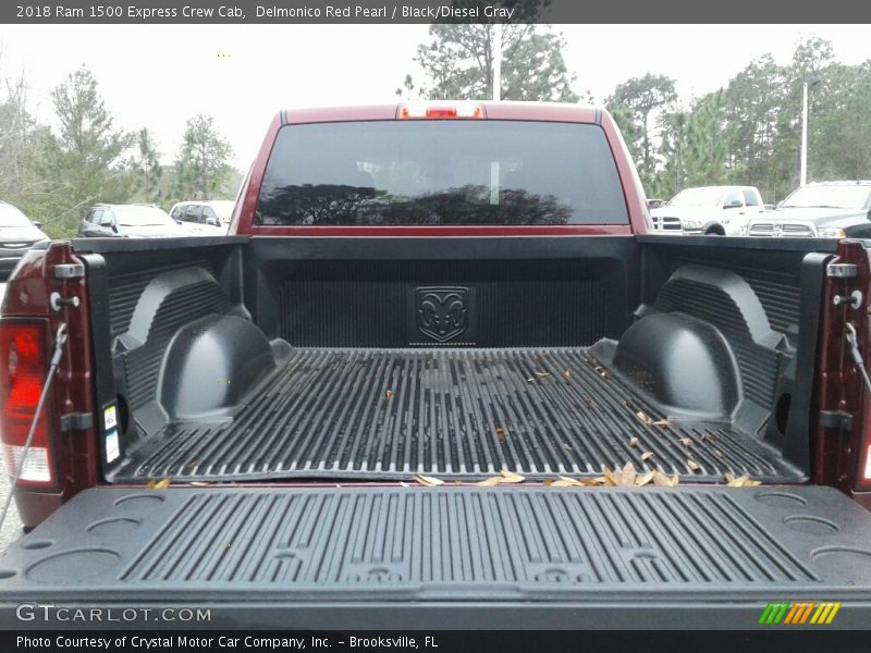 Delmonico Red Pearl / Black/Diesel Gray 2018 Ram 1500 Express Crew Cab