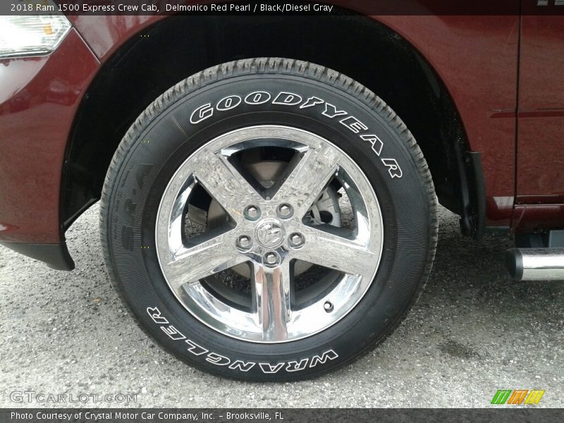 Delmonico Red Pearl / Black/Diesel Gray 2018 Ram 1500 Express Crew Cab