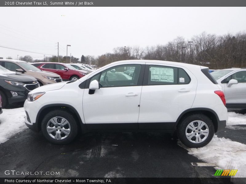 Summit White / Jet Black 2018 Chevrolet Trax LS